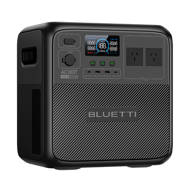 BLUETTI AC180T Portable Power Station Front Angled Right