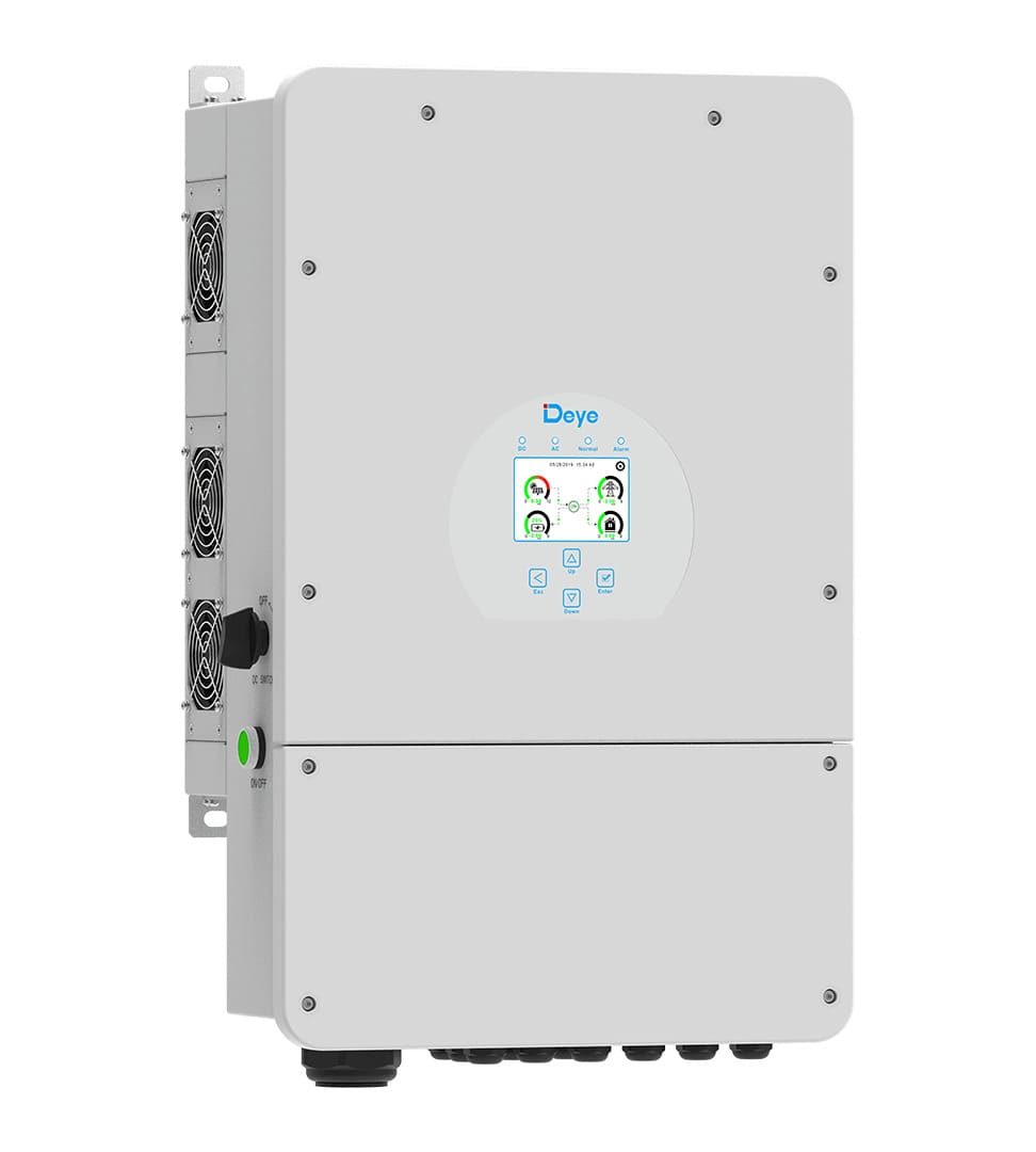 Deye SUN-10K-SG02LP1-AU-AM3 10kW Single Phase Hybrid Inverter Angled View