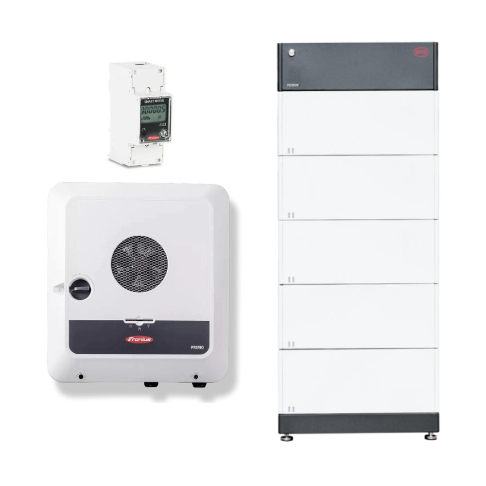 Fronius Primo and 5 BYD HVS Battery Modules With Meter