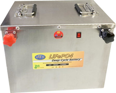 Big Wei 24V 200Ah LiFePO4 IEC62619 Certified Golf Cart Battery Aus made, Bluetooth Stainless Steel case - SS2420022