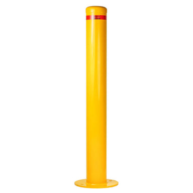 Yellow Solar Battery Bollard