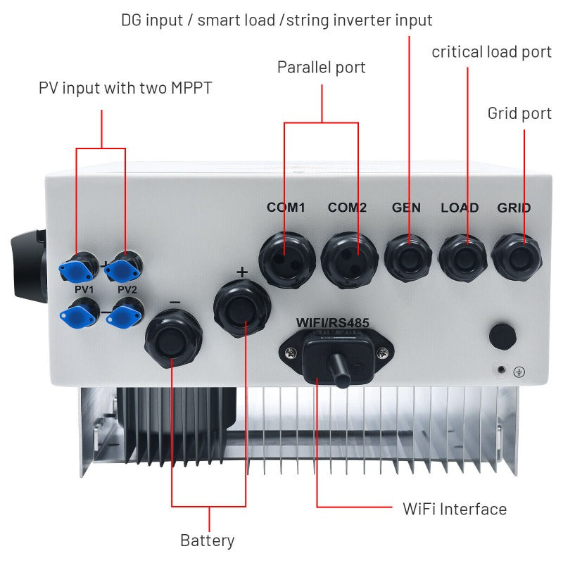 Deye SUN-5K-SG04LP1-AU 5kW Single Phase Hybrid Inverter- CEC Approved