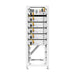Deye BOS-G25 battery rack, front view with five stacked battery modules and the control unit on top