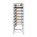 Deye BOS-G30 battery rack, front view with six stacked battery modules and the control unit on top