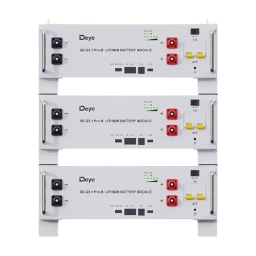 Deye SE-G5.1 PRO-B5.12kWh Battery x 3