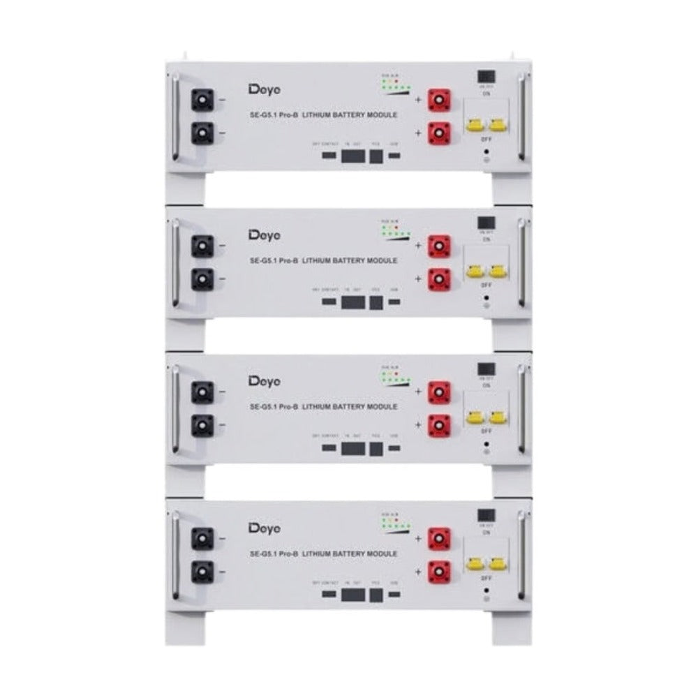 Deye SE-G5.1 PRO-B5.12kWh Battery x 4