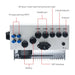 Deye hybrid inverter connection ports diagram labelling PV, COM1, COM2, GEN, LOAD, GRID, battery and WiFi