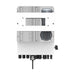 Deye SUN-6K-SG04LP1-AU hybrid inverter, front view showing finned casing and cable glands underneath