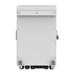 Deye SUN-12K hybrid inverter rear view with wall mount bracket and bottom cable glands