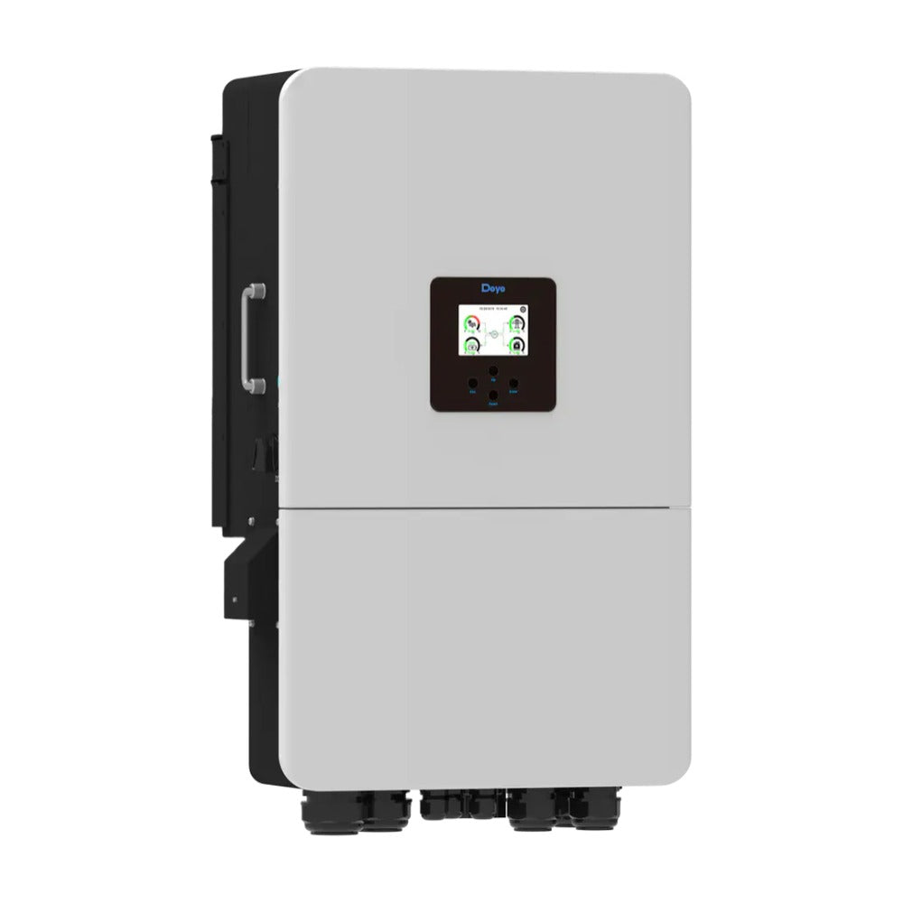 Deye SUN-20K-SG05LP3-AU-SM2 20kW three phase hybrid inverter, front angled view