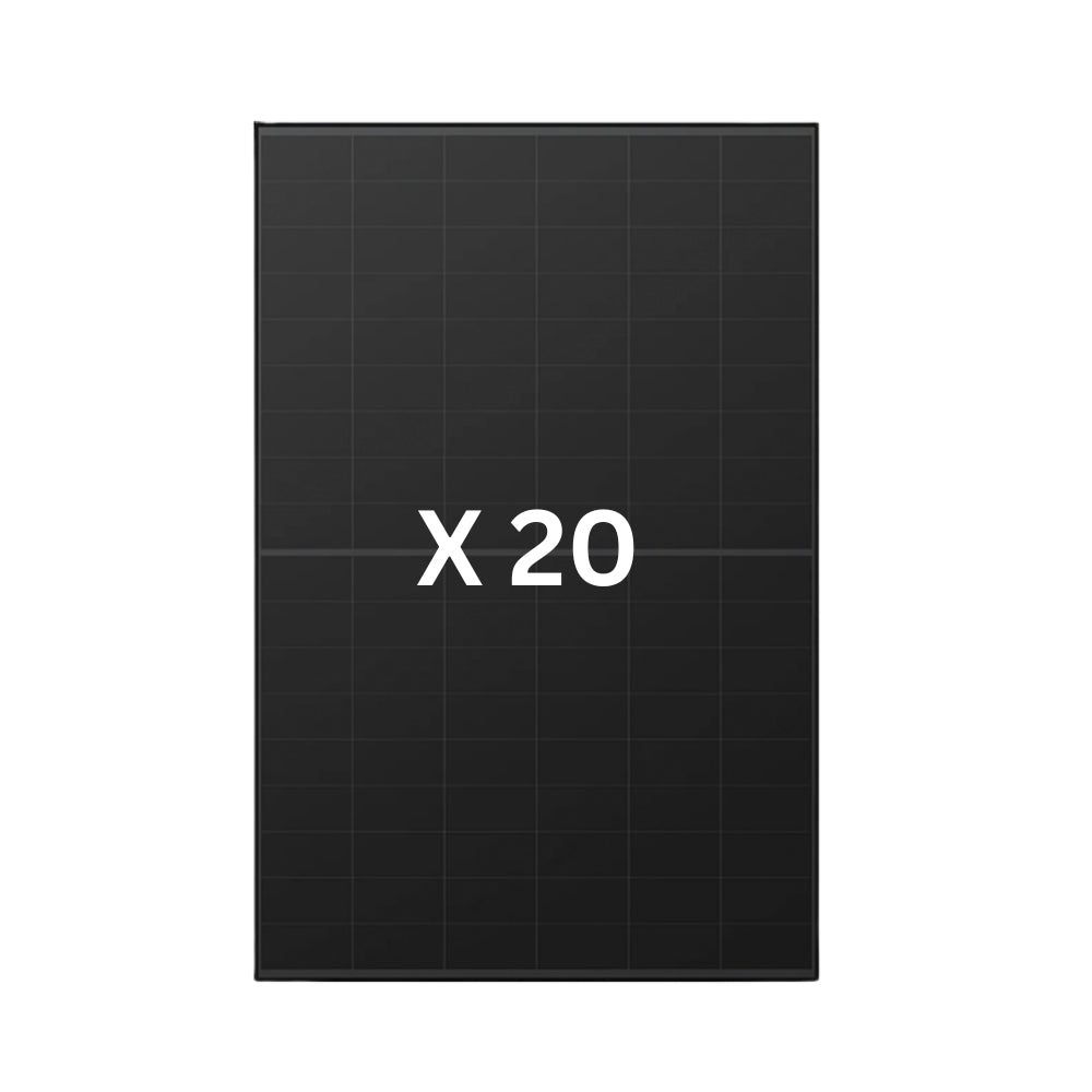 20 x Aiko 108 Cell Neostar 3S54 Mono-Glass All Black N-Type BC Solar Panel