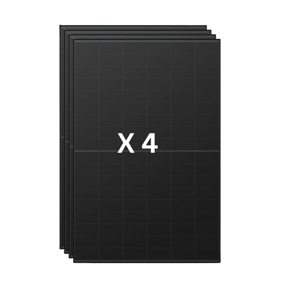 4 x Aiko 108 Cell Neostar 3S54 Mono-Glass All Black N-Type BC Solar Panel