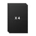 4 x Aiko 108 Cell Neostar 3S54 Mono-Glass All Black N-Type BC Solar Panel