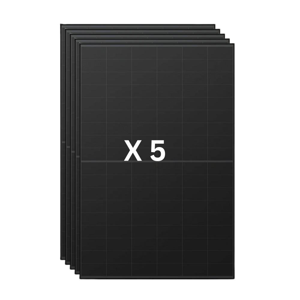 5 x Aiko 108 Cell Neostar 3S54 Mono-Glass All Black N-Type BC Solar Panel