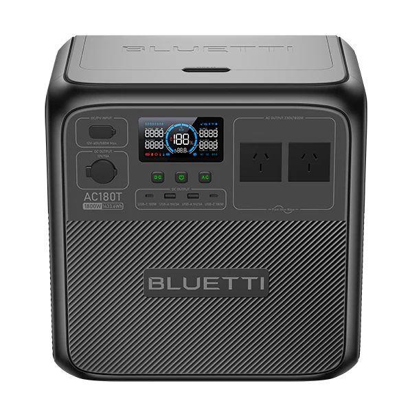 BLUETTI AC180T Portable Power Station Top Angled