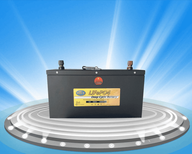 Big Wei Slimline Lithuim Battery 12V 100Ah Front View 2