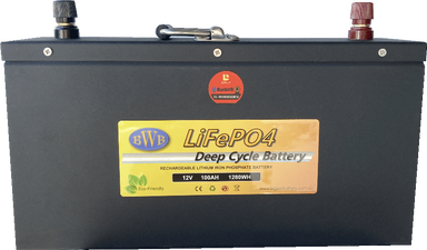 Big Wei Slimline Lithuim Battery 12V 100Ah Front View
