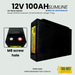 Big Wei Slimline Lithuim Battery 12V 100Ah MB Series M8 View