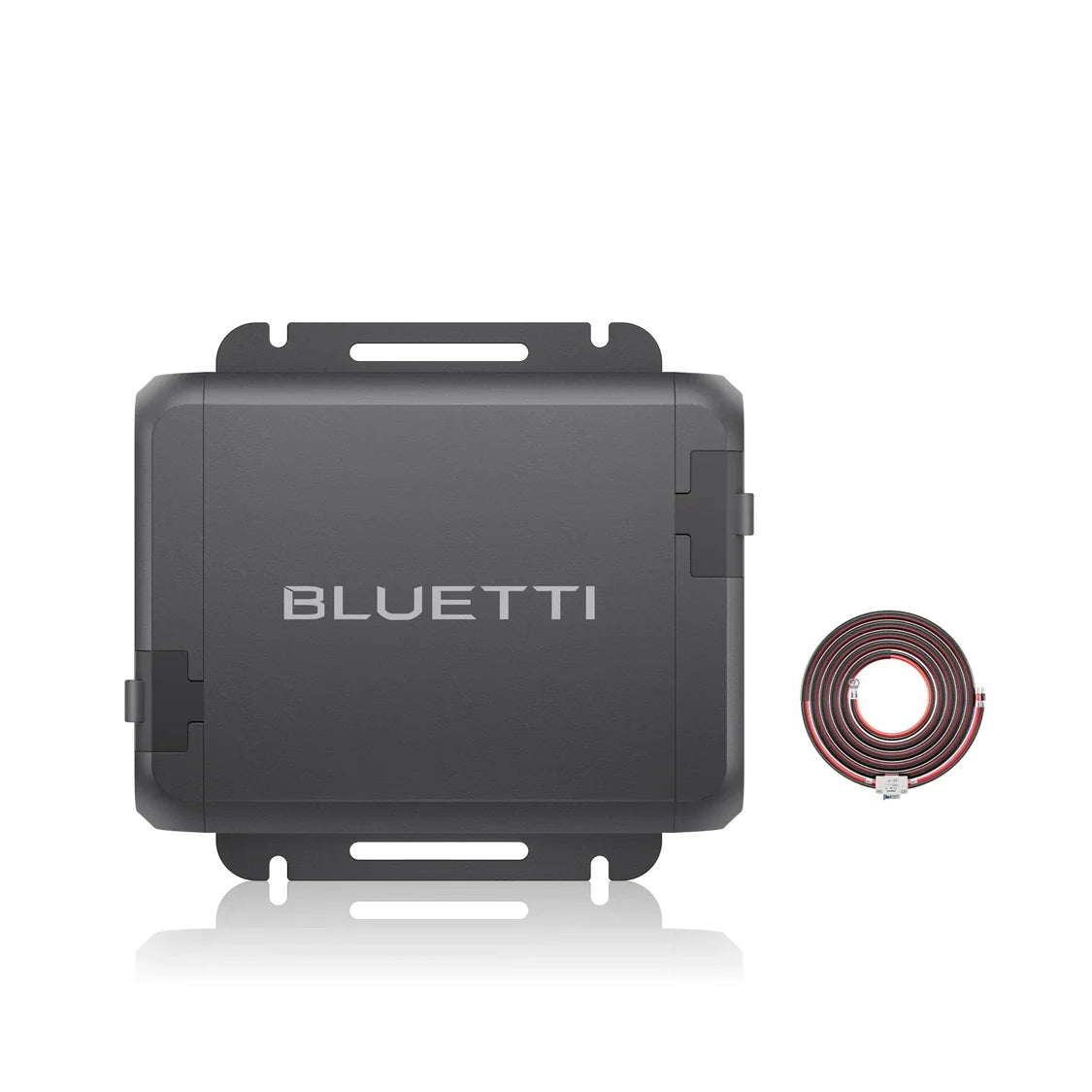 BLUETTI Charger 1 DC DC charger, front angle view showing ports and mounting bracket