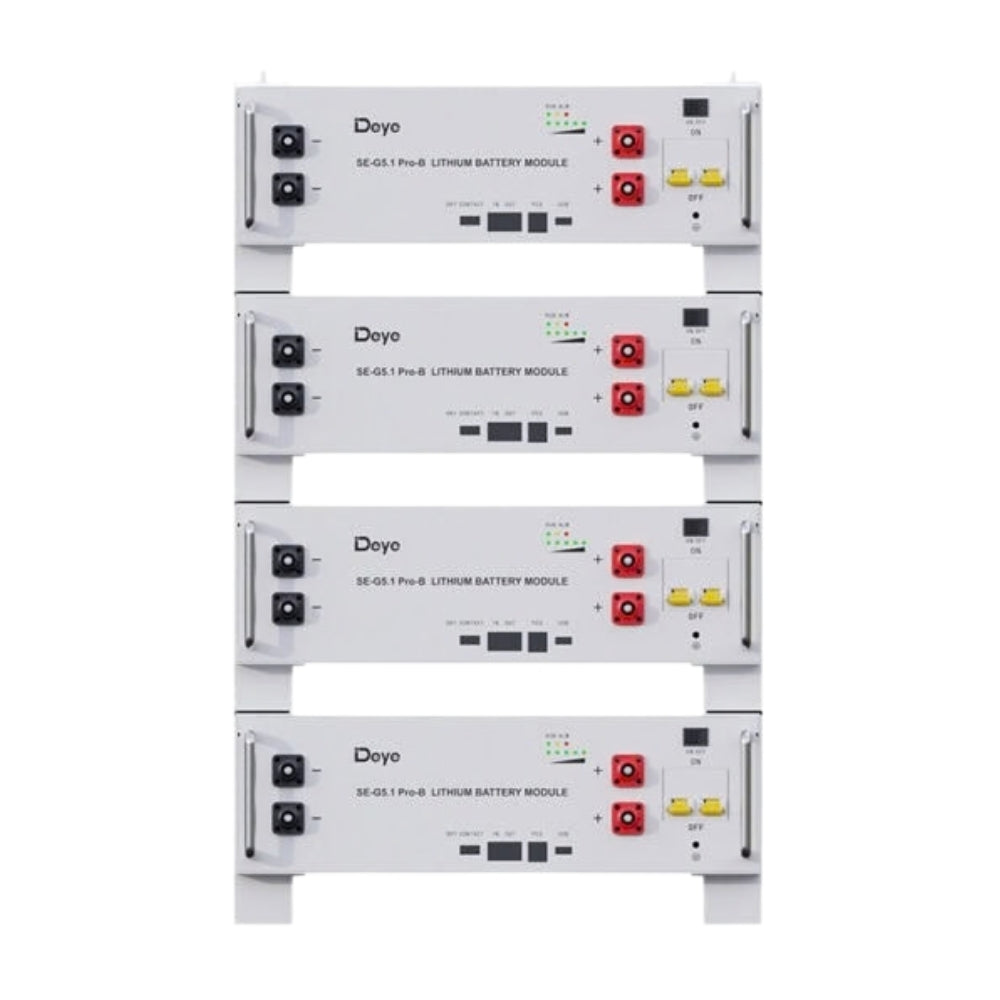 Deye SE-G5.1 PRO-B5.12kWh Battery x 4