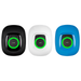Victron EV Charging Station NS in black, white and blue with green light ring around the port