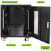 Enepower Black Indoor 3 Shelf Battery Cabinet Front With Labels
