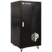 Enepower Black Indoor 6 Shelf Battery Cabinet Front Angled
