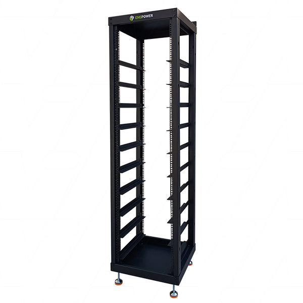 Enepower EBC50H-ID Black Indoor Open Rack Battery Cabinet 10