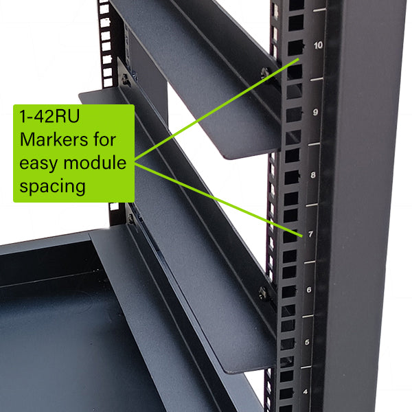 Enepower EBC50H-ID Black Indoor Open Rack Battery Cabinet 10