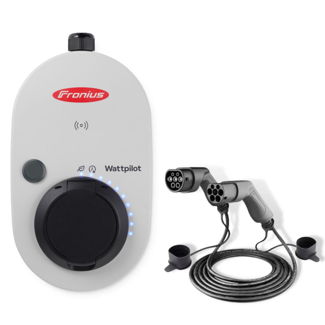 Fronius Wattpilot Home Bundle - 22kW 3 phase EV Charger OCPP and Type 2 Cable, 3 lengths