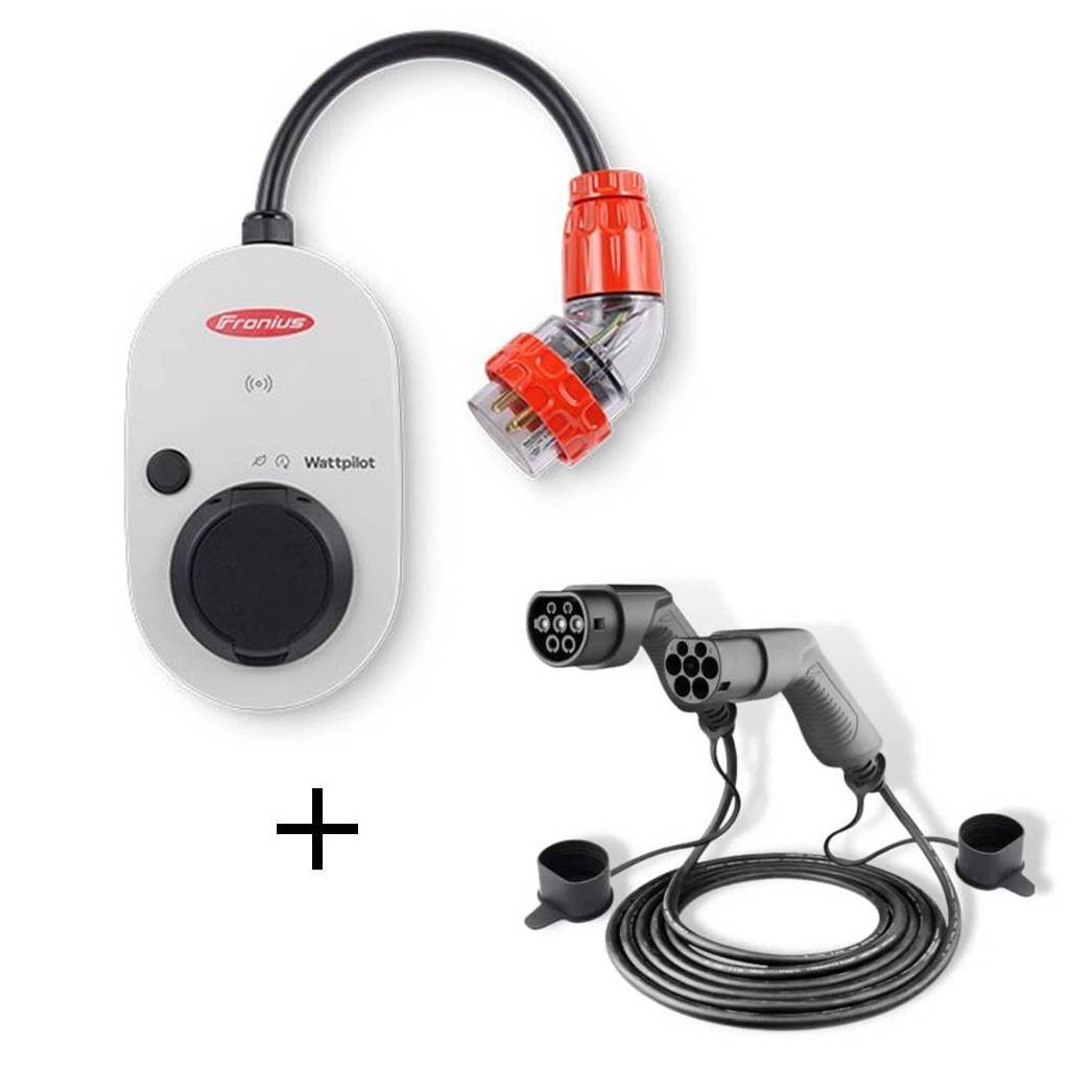 Fronius Wattpilot GO Bundle - 22kW Portable EV Charger OCPP with Type 2 Cable, 3 lengths -