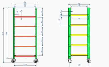 Jakiper 5 module battery rack dimensions