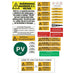 National Grid Connect PV Label Kit - Disconnection Point