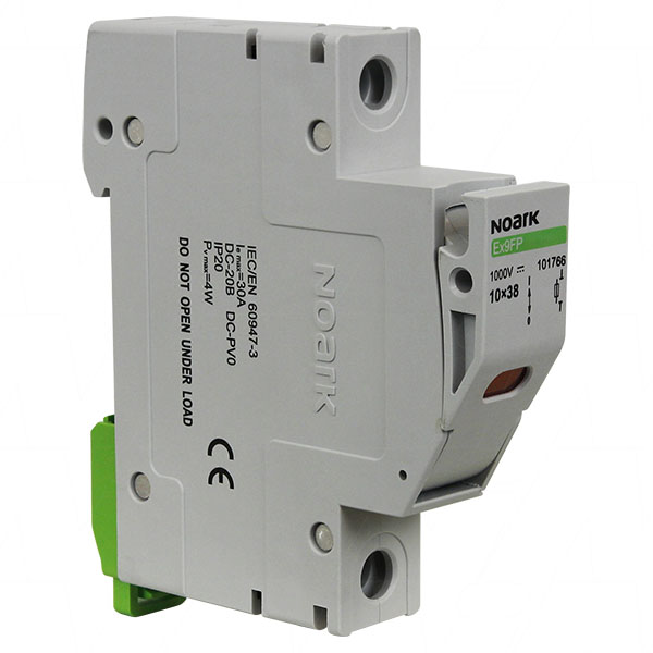 Noark N85500-EX9FP-1P-30A/1000VDC Front  Angled View