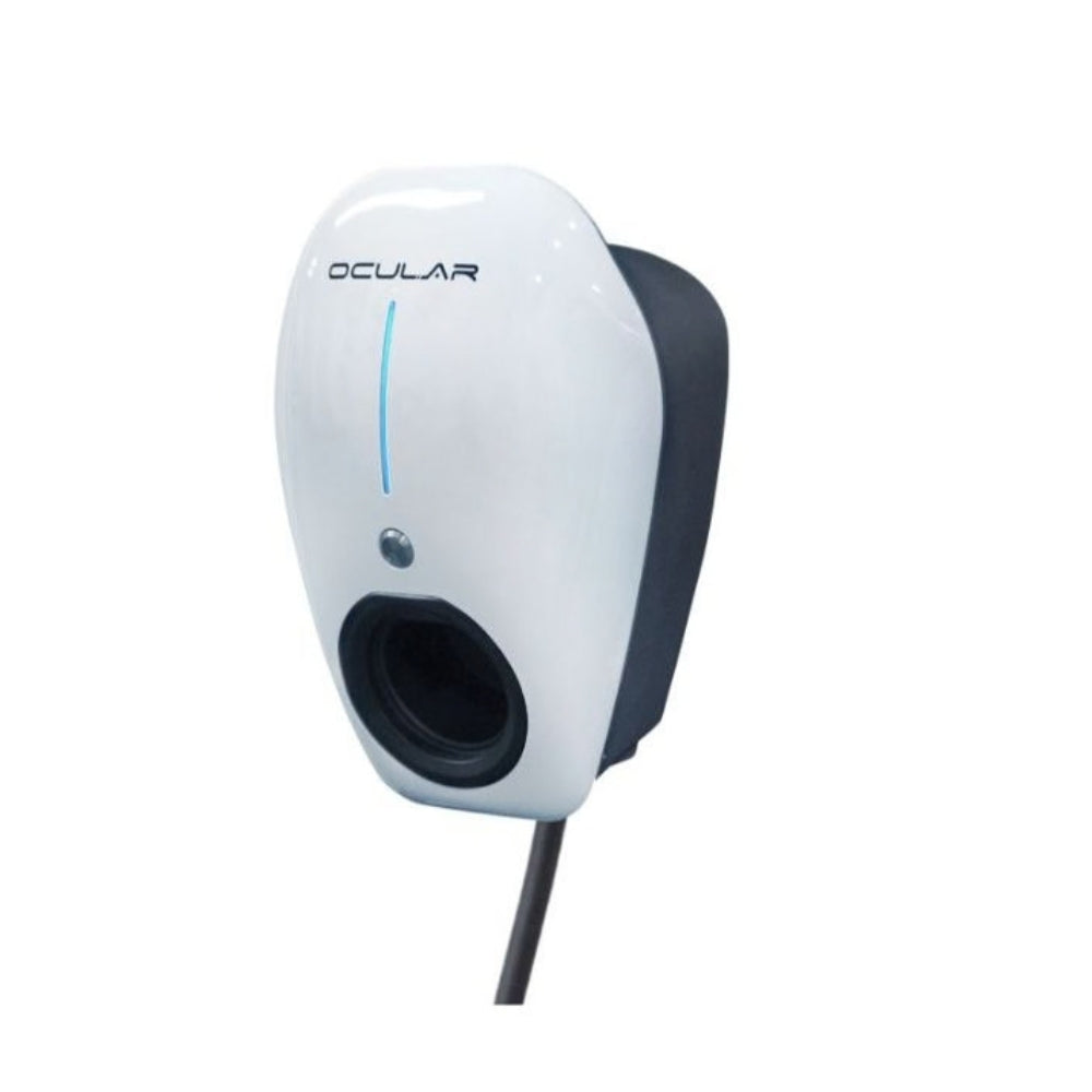 Ocular IQ Home Solar 7-22kW AC EV Charger with Cable White