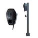 Ocular IQ Home Solar Black AC EV Charger with Ocular IQ EV Station Stand