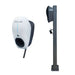 Ocular IQ Home Solar White AC EV Charger with Ocular IQ EV Station Stand