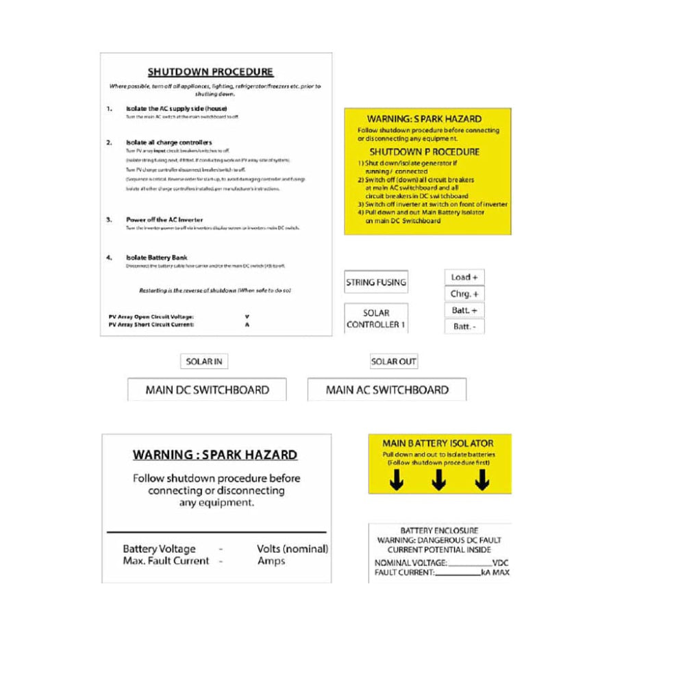 Off Grid Label Kit