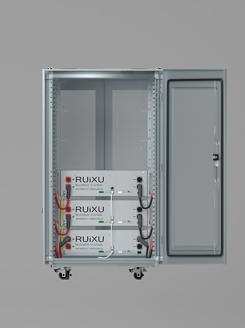 Ruixu Server Rack Battery Cabinet and 3 Module combo 15.36 kWh