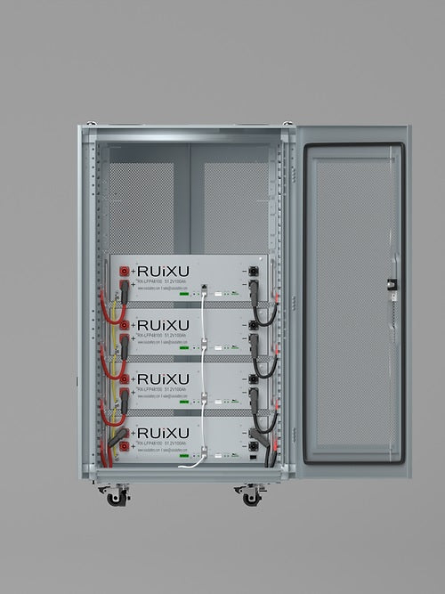 Ruixu Server Rack Battery Cabinet and 4 Module combo 20.48 kWh