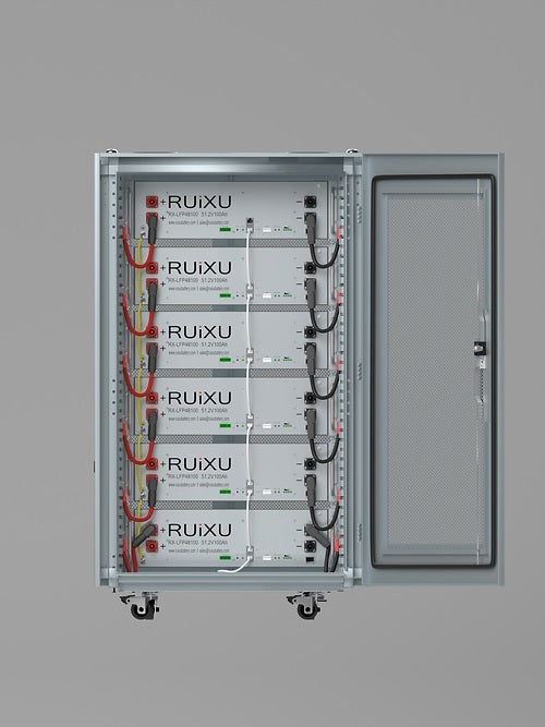 Ruixu Server Rack Battery Cabinet and 6 Module combo 30.72 kWh