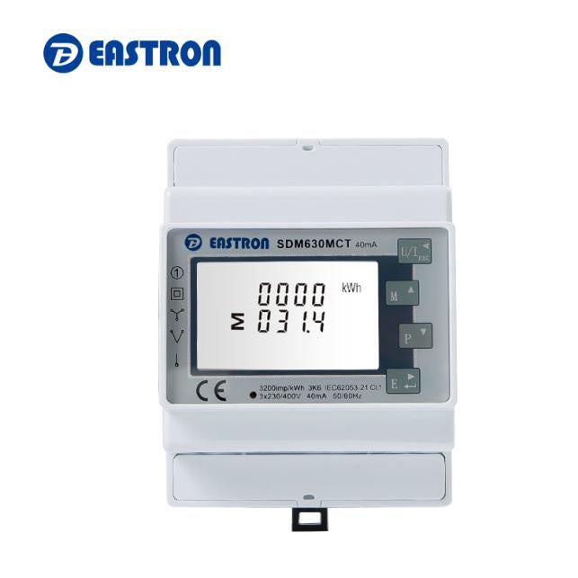 SDM630MCT-40mA/ ESCT-TA16 3 Phase Smart Meter Front