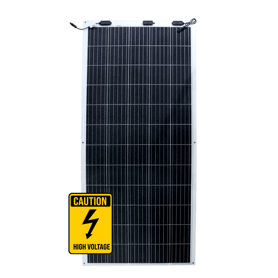 Sunman E Arc 310W flexible solar panel with eyelets