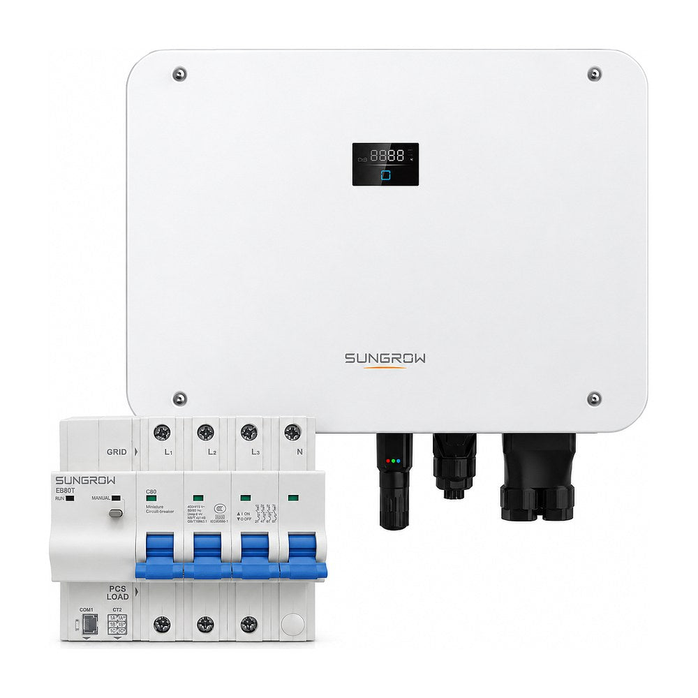 Sungrow SH5T hybrid inverter with the Sungrow EnergyBridge EB80T