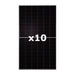 TW Solar 510W N-Type Bifacial Dual Glass Solar Panel x 10