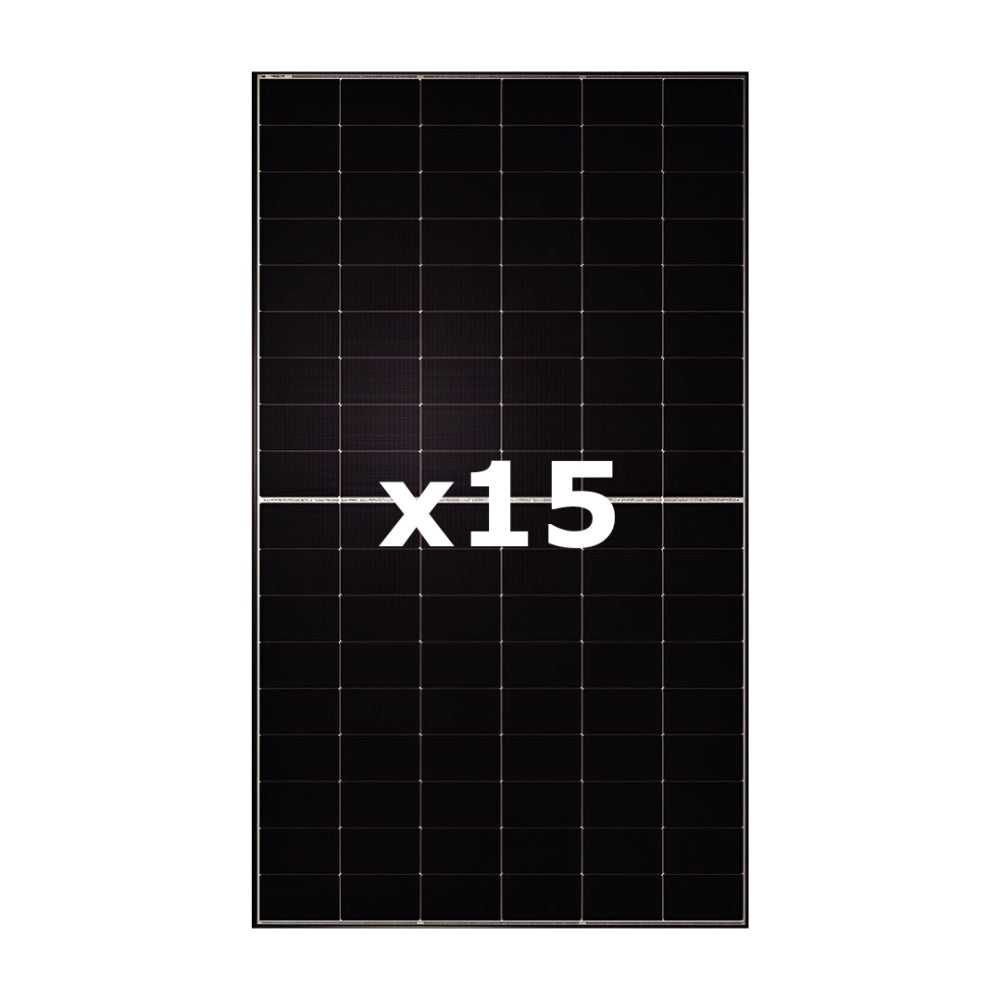 TW Solar 510W N-Type Bifacial Dual Glass Solar Panel x 15