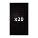 TW Solar 510W N-Type Bifacial Dual Glass Solar Panel x 20