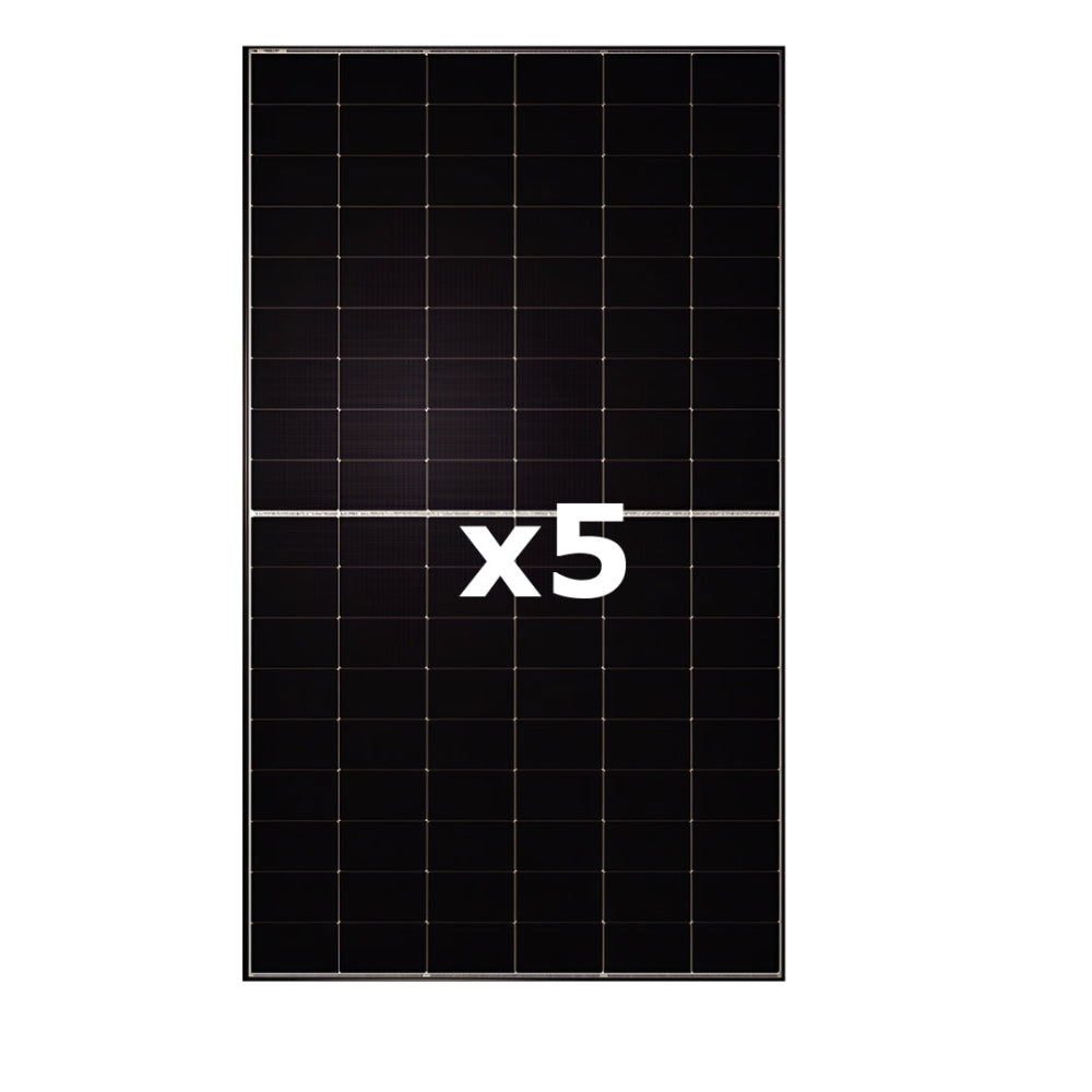 TW Solar 510W N-Type Bifacial Dual Glass Solar Panel x 5