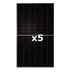 TW Solar 510W N-Type Bifacial Dual Glass Solar Panel x 5