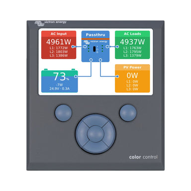 Victron Color Control GX Panel Top View